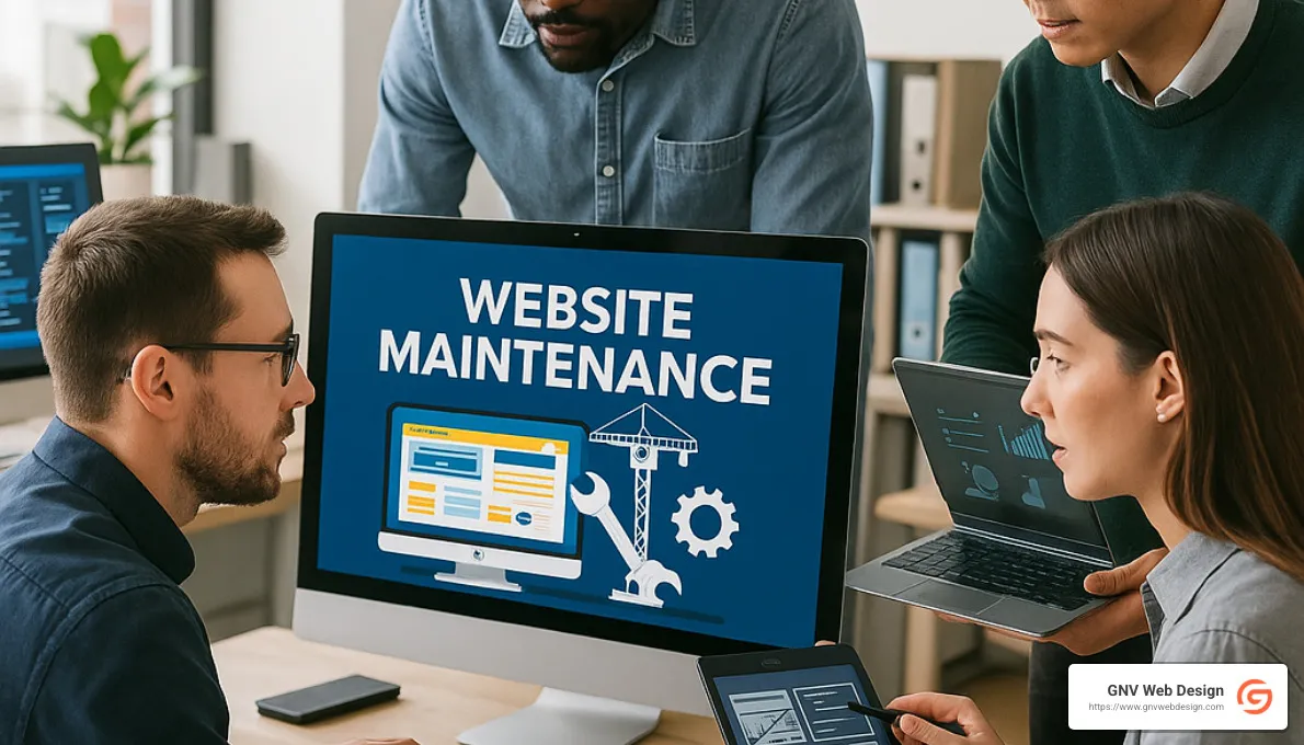 Spinutech team working on website maintenance - website maintenance tampa florida
