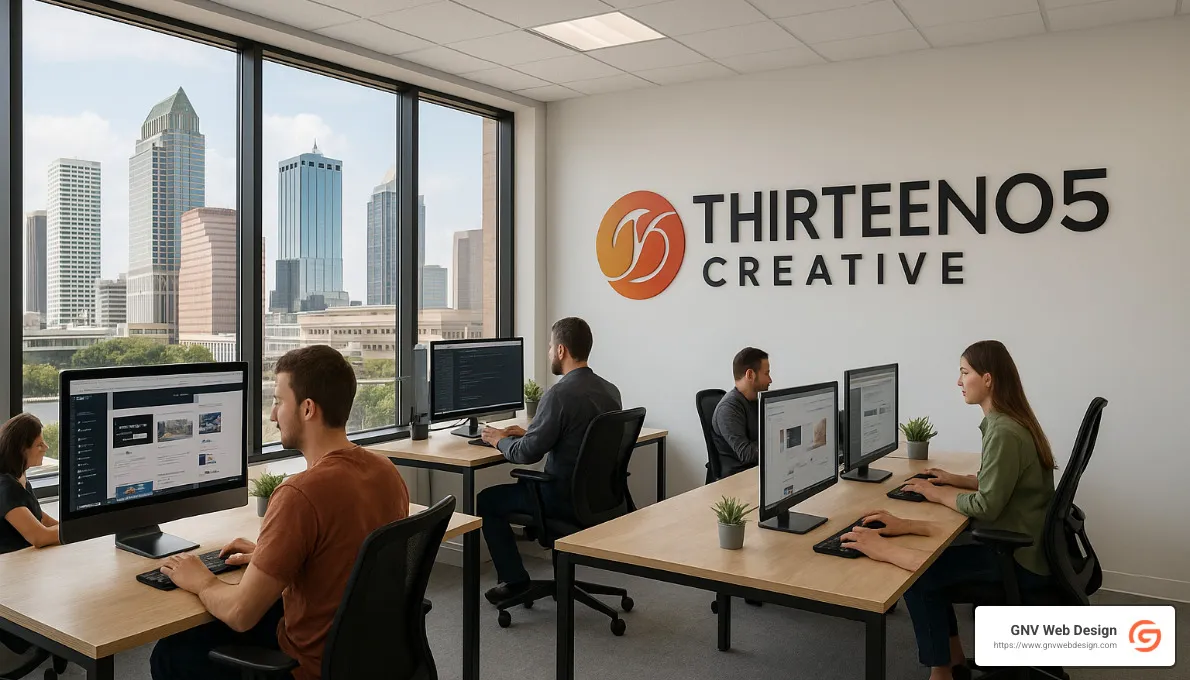 Thirteen05 Creative office in Tampa - website maintenance tampa florida