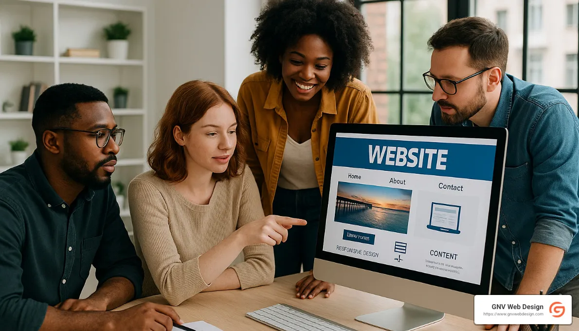 GNV Web Design team working with Tampa clients - website maintenance tampa florida