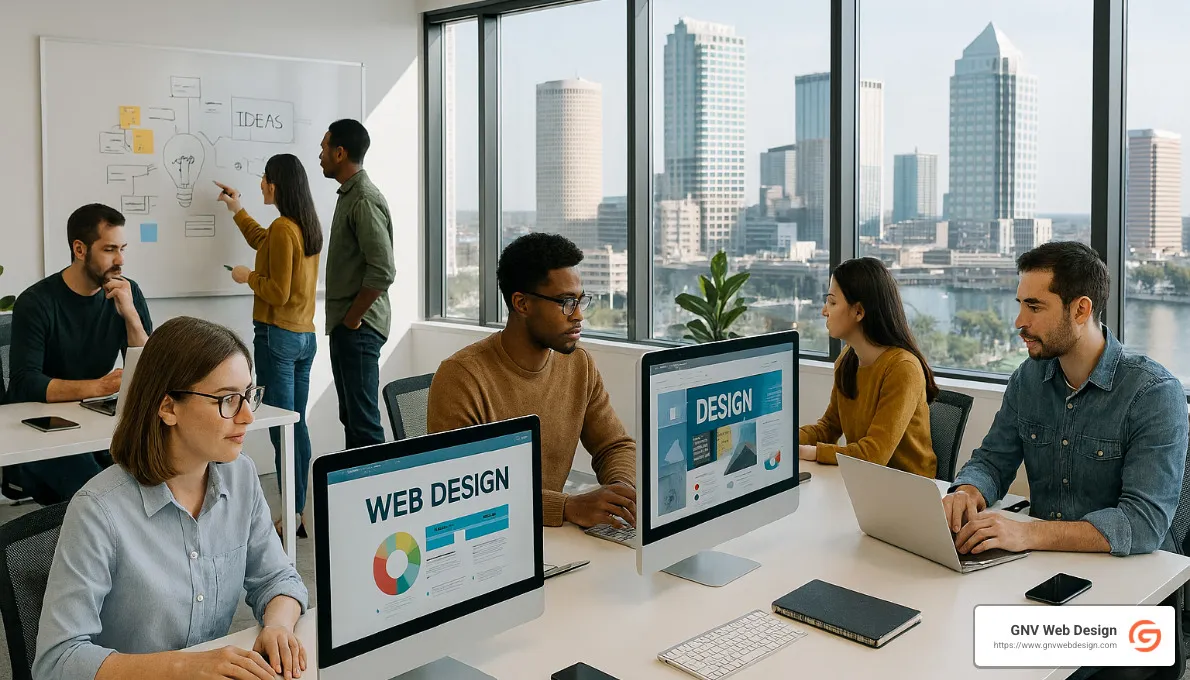 A successful website redesign showing before and after images. - Tampa website design company