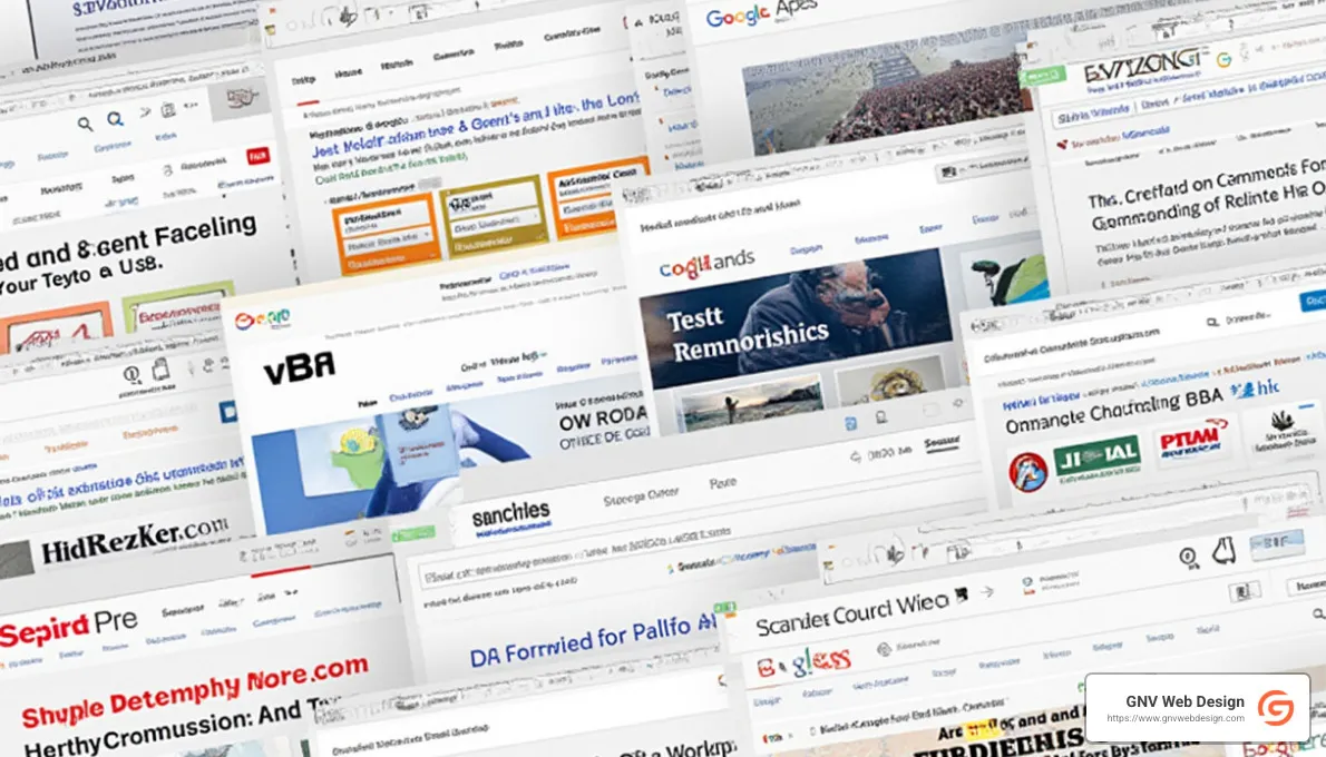 different industry websites with SEO elements - seo web development services