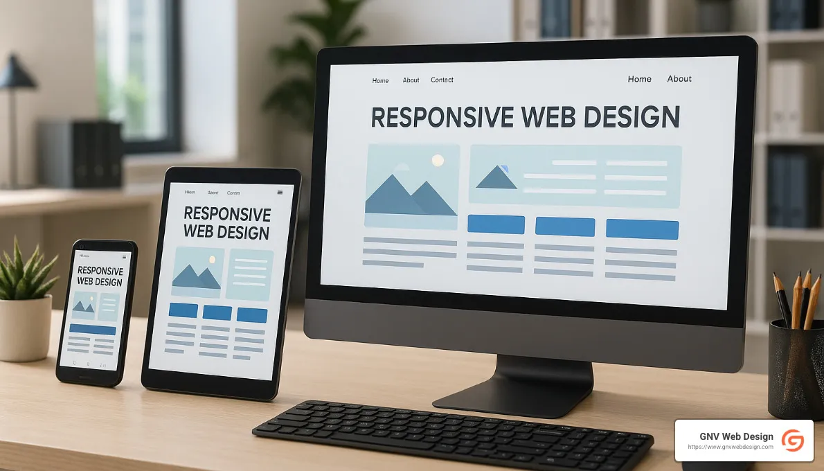 Examples of responsive design on different devices - SEO-friendly web design