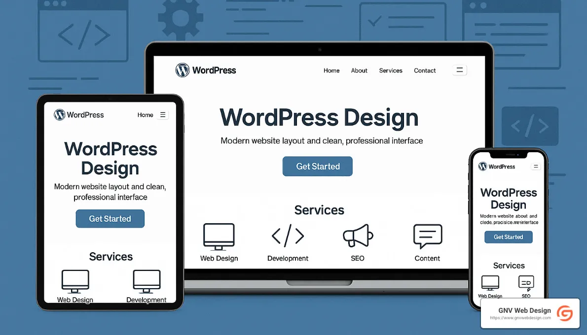 Successful custom WordPress website - custom WordPress design