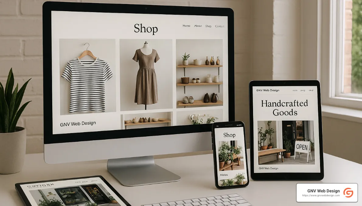 GNV Web Design portfolio example - Affordable ecommerce websites