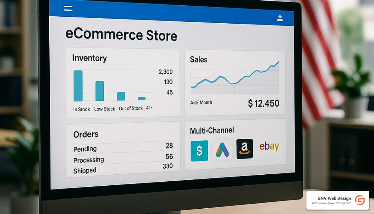 Ecwid store management interface - Affordable ecommerce websites
