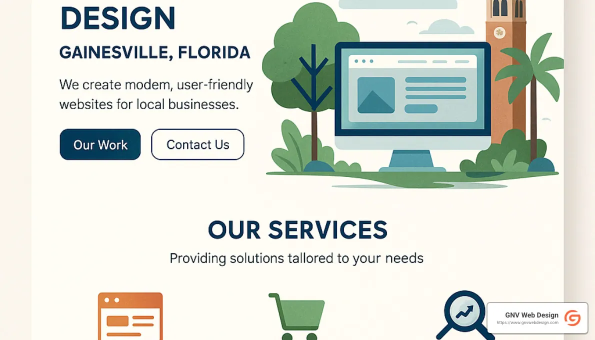 custom web design portfolio examples from Gainesville businesses - custom web design gainesville fl