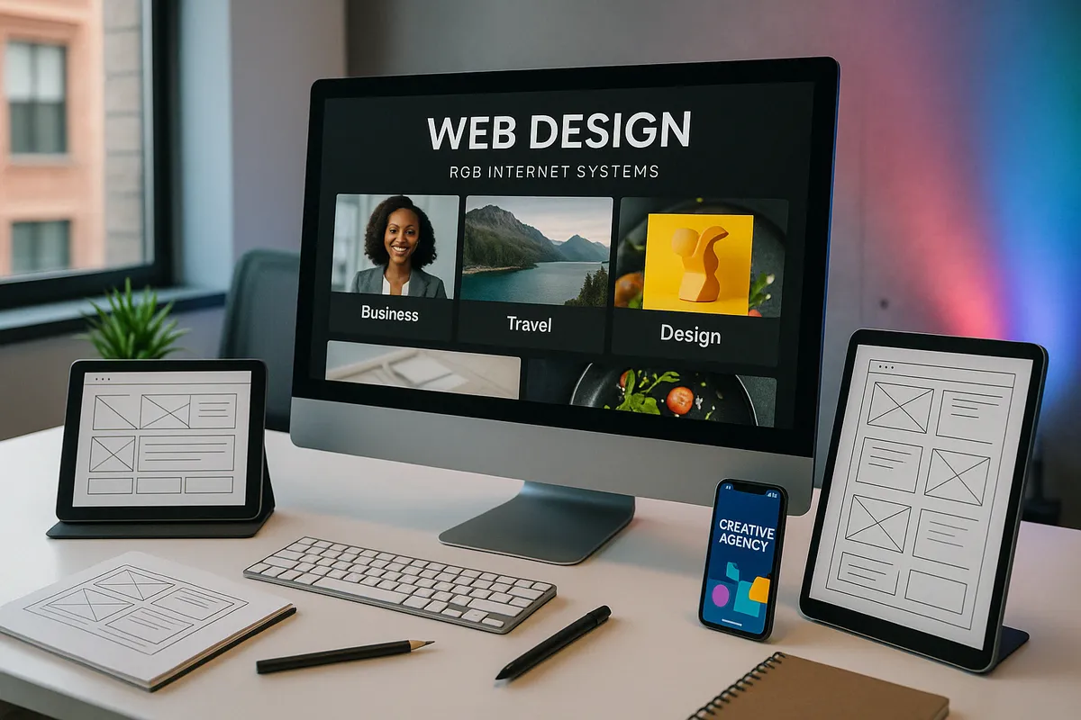 RGB Internet Systems portfolio showcasing diverse website designs - web designing company in florida