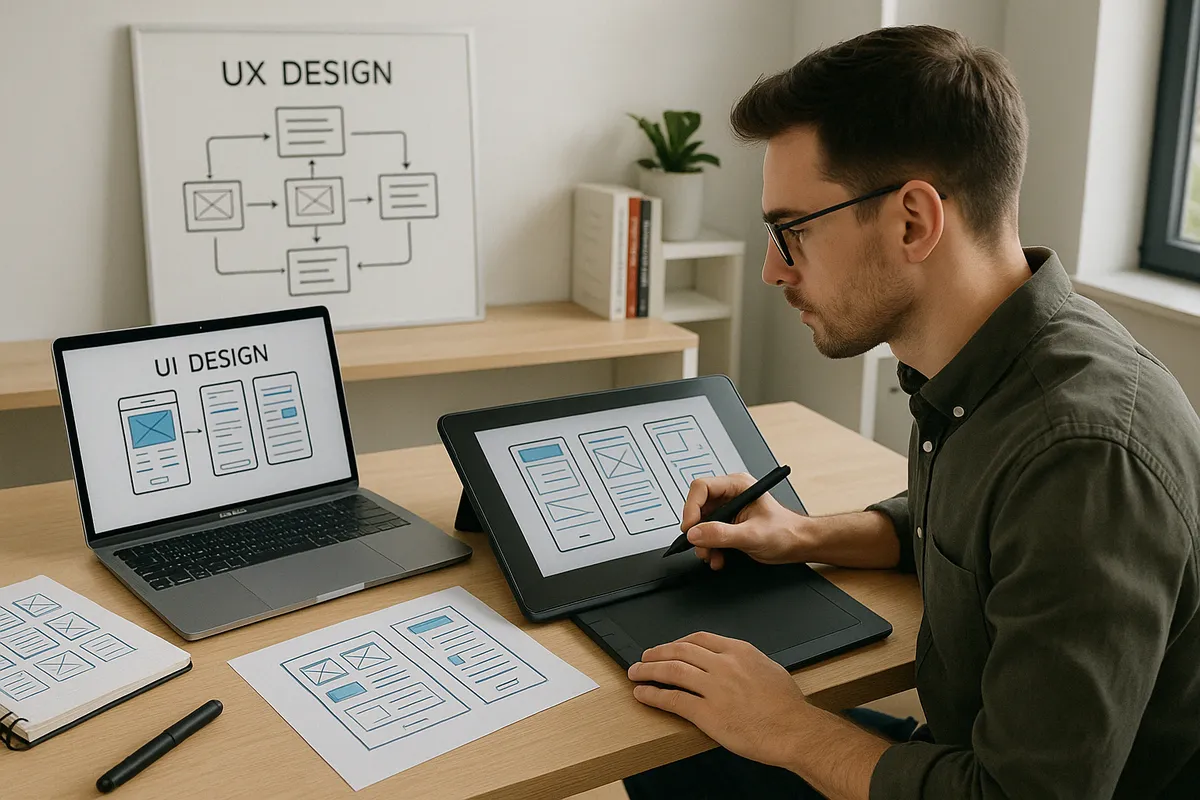 UX/UI design process for web applications - custom web app development consultancy