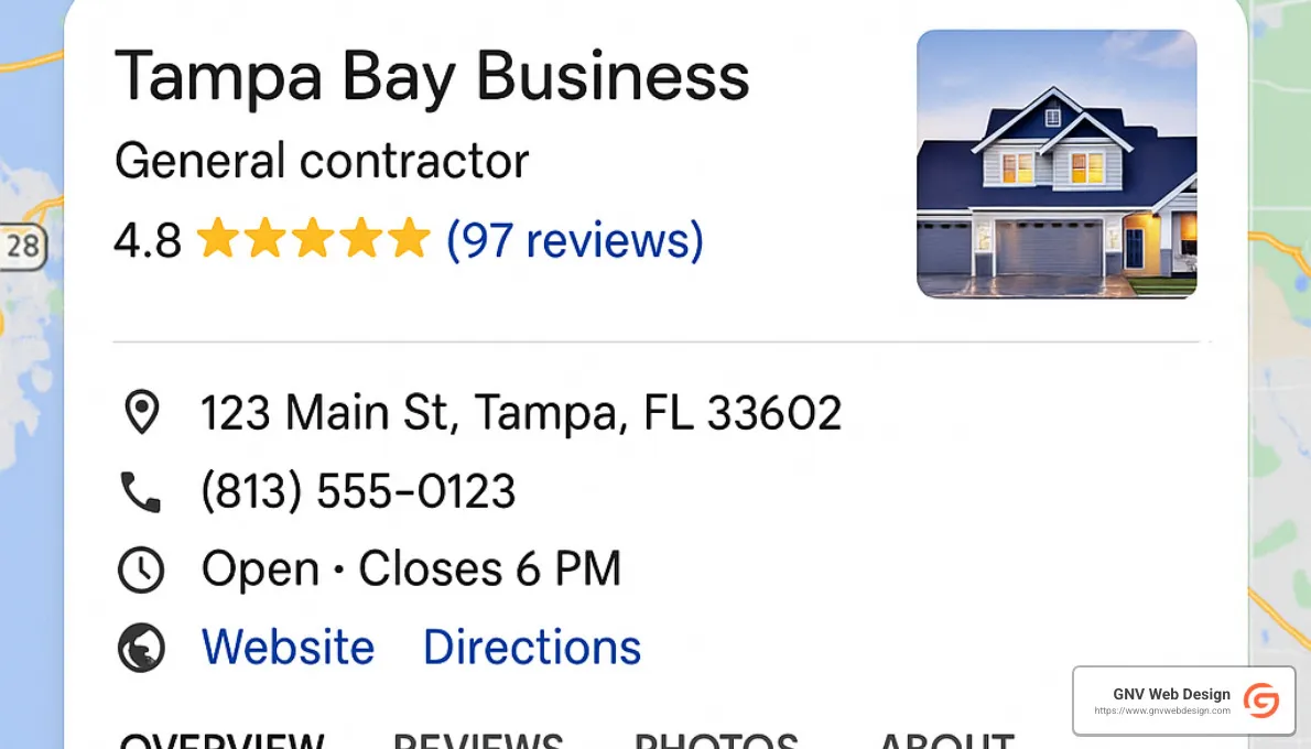 Optimized Google Business Profile - Local SEO Tampa Bay
