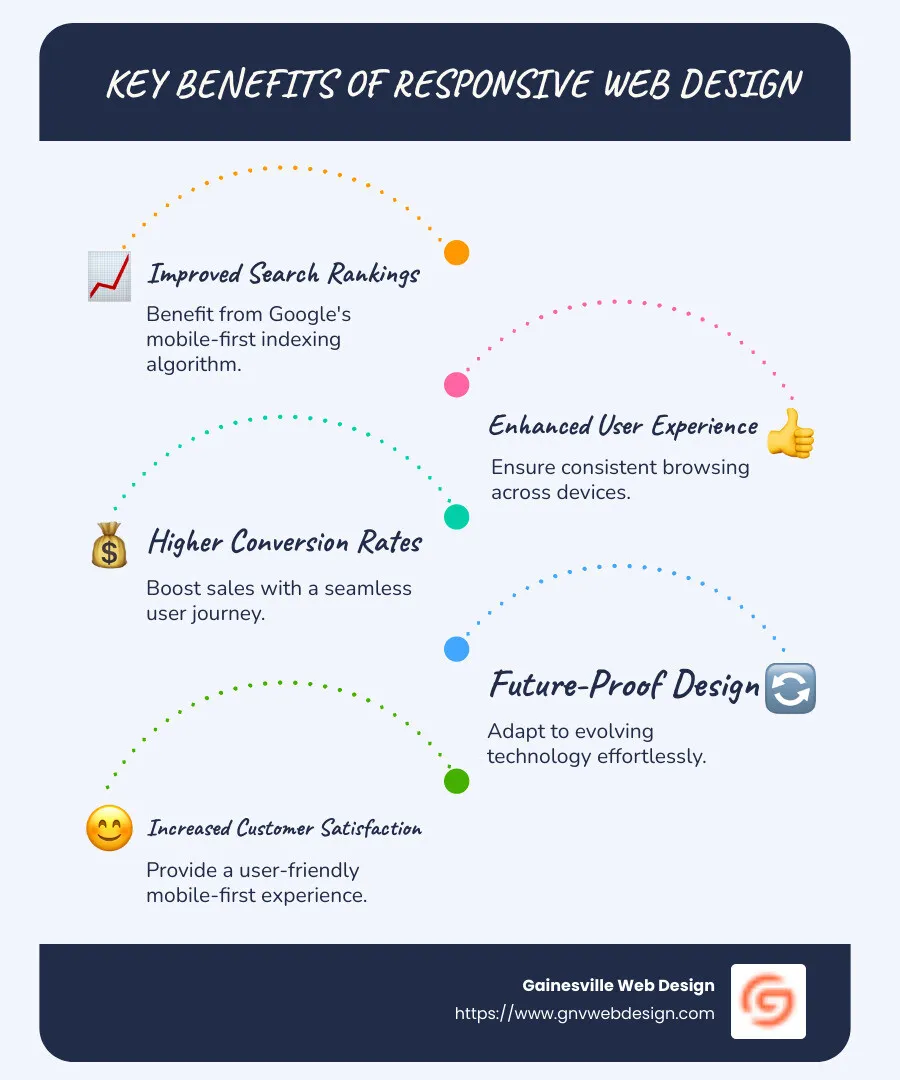 Key benefits of responsive design - responsive website design services infographic infographic-line-5-steps-blues-accent_colors