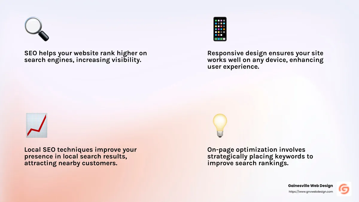 A well-designed website boosts visibility and conversions, enhancing user experience. - web development and digital marketing infographic 4_facts_emoji_light-gradient