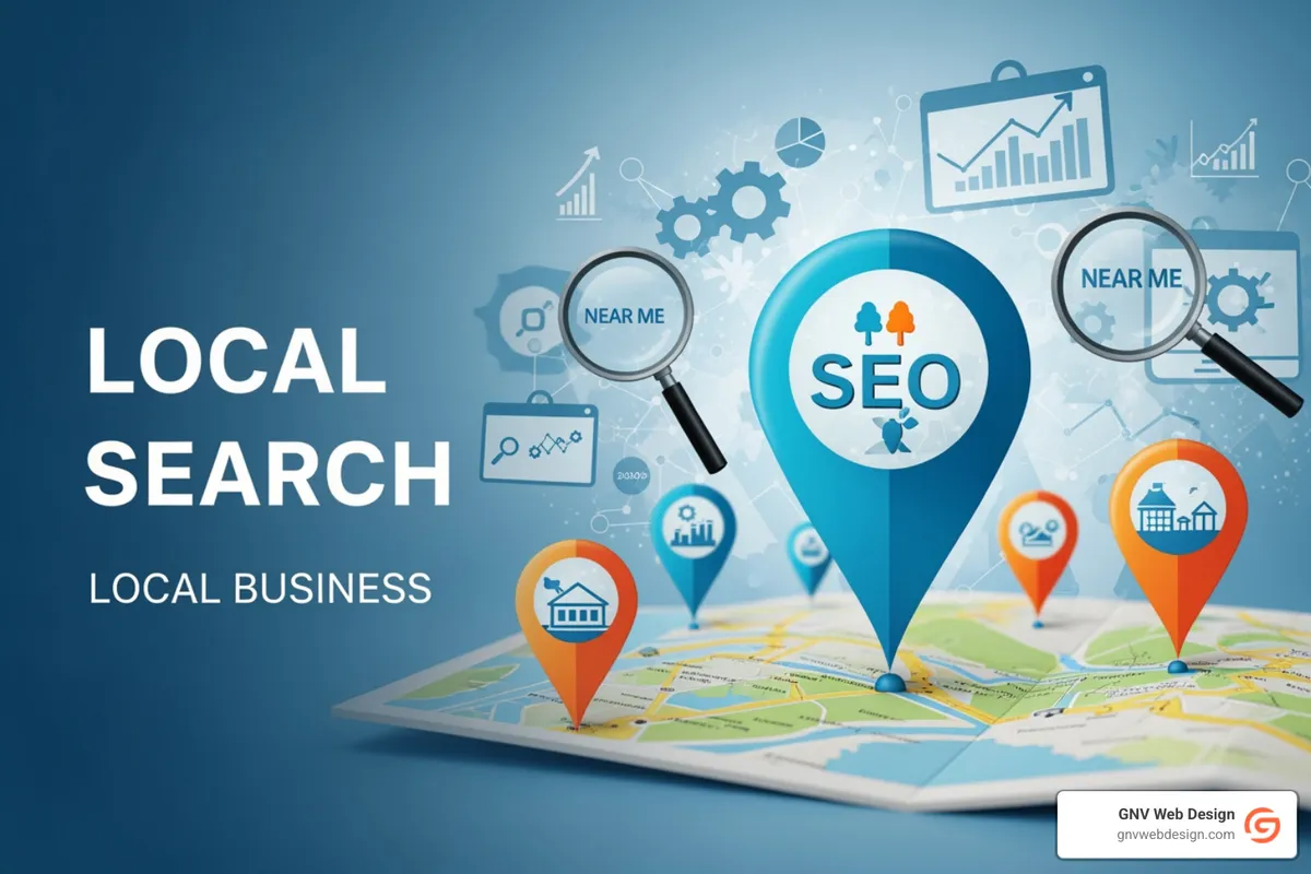 Google Local Pack showing top three business listings on a map - local seo optimization